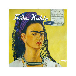 Falinaptár képes lemeznaptár 300x300mm, Frida Kahlo Realsystem 2026. Falinaptár Realsystem