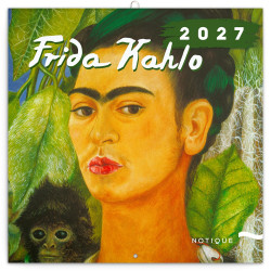 Falinaptár képes lemeznaptár 300x300mm, Frida Kahlo Realsystem 2027. Falinaptár Realsystem