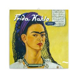 Falinaptár képes lemeznaptár 300x300mm, Frida Kahlo Realsystem 2026. Falinaptár Realsystem