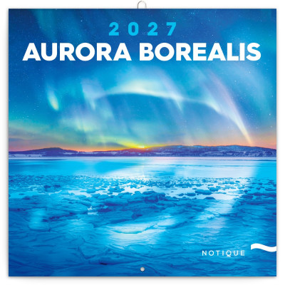 Falinaptár képes lemeznaptár 300x300mm, Aurora Borealis Realsystem 2027.