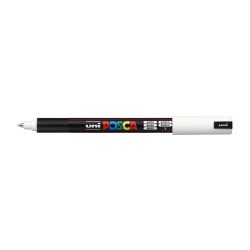 Dekormarker 0,7mm, Uni Posca PC-1MR fehér Dekormarker Uni