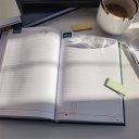 Határidőnapló agenda Standard A/5, napi, fehér lapokkal (bordó) 2027. Bluering®
