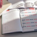 Határidőnapló agenda Standard A/5, napi, fehér lapokkal (fekete) 2026. Bluering®