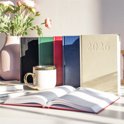 Határidőnapló agenda Standard A/5, napi, fehér lapokkal (kék) 2026. Bluering®
