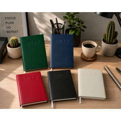Határidőnapló agenda Standard A/5, napi, fehér lapokkal (zöld) 2027. Bluering®