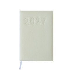 Határidőnapló agenda Standard A/5, napi, fehér lapokkal (bézs) 2027. Bluering® Határidőnapló Bluering