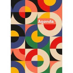 Határidőnapló Colors A5 heti, fehér lapokkal Retro Dayliner 2027. Határidőnapló Dayliner