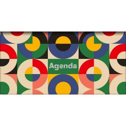 Zsebnaptár Colors fekvő heti, fehér lapokkal Retro Dayliner 2026. Zsebnaptár Dayliner