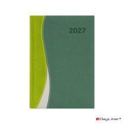 Határidőnapló Dubai A5 napi, fehér lapokkal zöld-zöld Dayliner 2027. Határidőnapló Dayliner