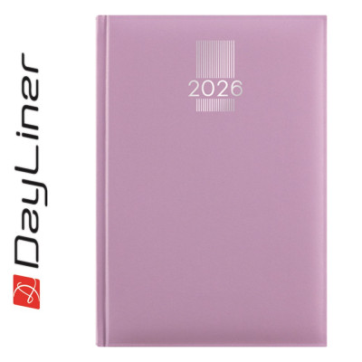 Határidőnapló MyPastel A5 heti, krémszínű lapokkal lila Dayliner 2027.