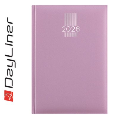 Határidőnapló MyPastel A5 heti, krémszínű lapokkal lila Dayliner 2027.