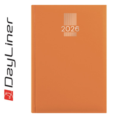 Határidőnapló MyPastel A5 heti, krémszínű lapokkal narancs Dayliner 2027.