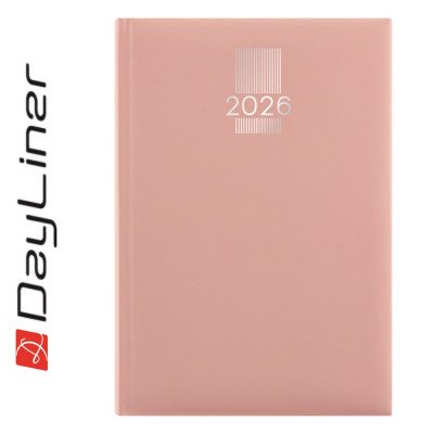 Határidőnapló MyPastel A5 napi, krémszínű lapokkal púder Dayliner 2027.