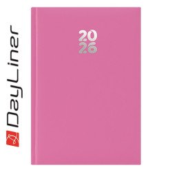 Határidőnapló Pannon A5 heti, fehér lapokkal fuchsia Dayliner 2027. Határidőnapló Dayliner
