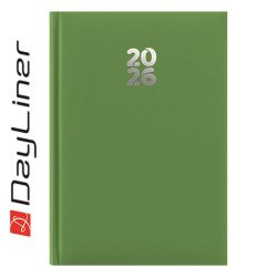 Határidőnapló Pannon A5 heti, fehér lapokkal világoszöld Dayliner 2026. Határidőnapló Dayliner