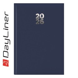Határidőnapló Pannon A5 napi, fehér lapokkal sötétkék Dayliner 2026. Határidőnapló Dayliner