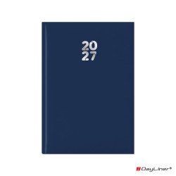 Határidőnapló Pannon A5 napi, fehér lapokkal sötétkék Dayliner 2027. Határidőnapló Dayliner