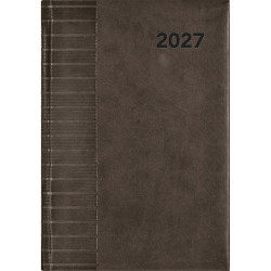 Határidőnapló Tucson A5 napi, fehér lapokkal fekete Dayliner 2027.
