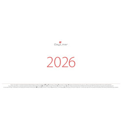 Asztali naptár Oktáv 320 x 150 mm, fehér lapokkal Oktáv tömb Dayliner 2026. Asztali naptár Dayliner