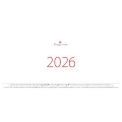 Asztali naptár Oktáv 320 x 150 mm, fehér lapokkal Oktáv tömb Dayliner 2026. Asztali naptár Dayliner