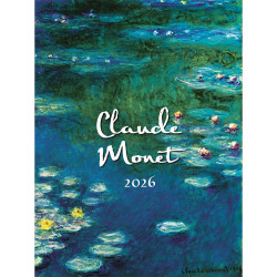 Falinaptár képes 330 × 600 mm, fehér lapokkal Claude Monet Dayliner 2027. Falinaptár Dayliner