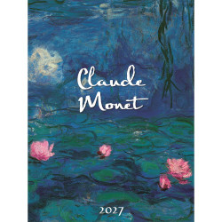 Falinaptár képes 330 × 600 mm, fehér lapokkal Claude Monet Dayliner 2027. Falinaptár Dayliner