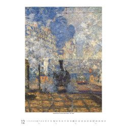 Falinaptár képes 330 × 600 mm, fehér lapokkal Claude Monet Dayliner 2027. Falinaptár Dayliner