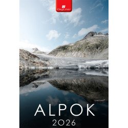 Falinaptár képes 230 x 330 mm, fehér lapokkal Alpok Dayliner 2027. Falinaptár Dayliner
