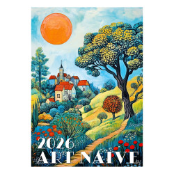 Falinaptár képes 315 x 450 mm, fehér lapokkal Art Naive Dayliner 2027. Falinaptár Dayliner