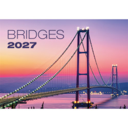 Falinaptár képes 450 × 315 mm, Bridges Dayliner 2027. Falinaptár Dayliner