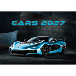 Falinaptár képes 450 × 315 mm, fehér lapokkal Cars Dayliner 2027. Falinaptár Dayliner