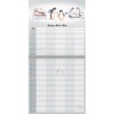 Falinaptár képes 300 x 300 mm, fehér lapokkal Family Planner Dayliner 2026.
