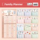 Falinaptár képes 300 x 300 mm, fehér lapokkal Family Planner Dayliner 2026.