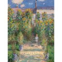 Falinaptár képes 420 × 560 mm, fehér lapokkal Gardens Impressionism Dayliner 2027.