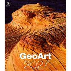 Falinaptár képes 450 × 520 mm, fehér lapokkal Geo Art Dayliner 2027. Falinaptár Dayliner