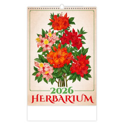 Falinaptár képes 315 x 450 mm, fehér lapokkal Herbarium Dayliner 2027. Falinaptár Dayliner