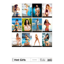 Falinaptár képes 315 x 450 mm, fehér lapokkal Hot Girls Dayliner 2027.