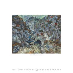 Falinaptár képes 420 × 560 mm, fehér lapokkal Vincent van Gogh Dayliner 2027. Falinaptár Dayliner