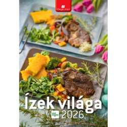 Falinaptár képes 230 x 330 mm, fehér lapokkal Ízek világa Dayliner 2026. Falinaptár Dayliner