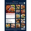 Falinaptár képes 340 × 485 mm, fehér lapokkal KonyhaShow Dayliner 2027.