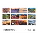 Falinaptár képes 450 × 315 mm, fehér lapokkal National Parks Dayliner 2027.