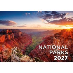 Falinaptár képes 450 × 315 mm, fehér lapokkal National Parks Dayliner 2027. Falinaptár Dayliner