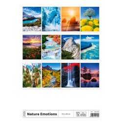 Falinaptár képes 315 x 450 mm, fehér lapokkal Nature Emotions Dayliner 2027. Falinaptár Dayliner