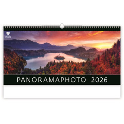 Falinaptár képes 315 × 630 mm, fehér lapokkal Panoramaphoto Dayliner 2027. Falinaptár Dayliner