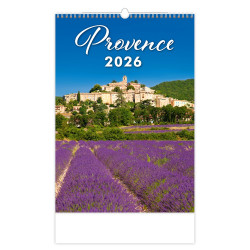 Falinaptár képes 315 x 450 mm, fehér lapokkal Provence Dayliner 2026. Falinaptár Dayliner