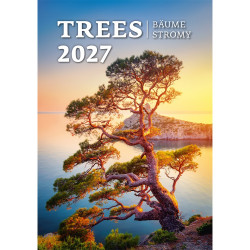 Falinaptár képes 315 x 450 mm, fehér lapokkal Trees Dayliner 2027. Falinaptár Dayliner