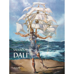 Falinaptár képes 420 × 560 mm, fehér lapokkal Salvador Dalí  Dayliner 2027. Falinaptár Dayliner