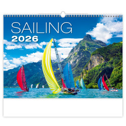 Falinaptár képes 315 x 450 mm, fehér lapokkal Sailing Dayliner 2026. Falinaptár Dayliner