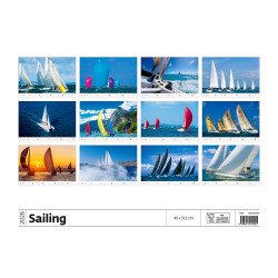 Falinaptár képes 315 x 450 mm, fehér lapokkal Sailing Dayliner 2026. Falinaptár Dayliner