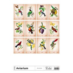 Falinaptár képes 450 × 315 mm, fehér lapokkal Aviarium Dayliner 2026. Falinaptár Dayliner